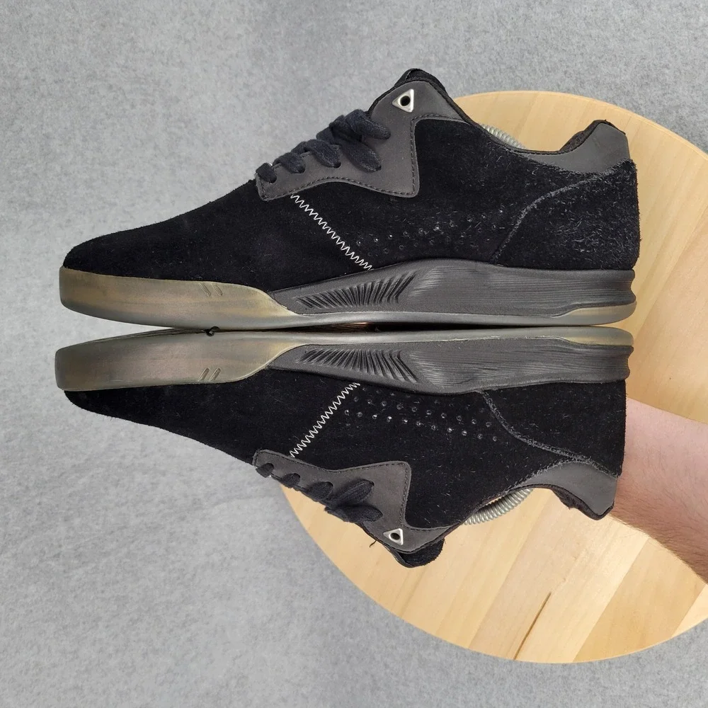 Supra Lucien Clarke Quattro Skate Shoes Mens 10.5 Black Gum Suede S89005